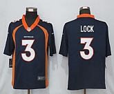 Nike Denver Broncos 3 Lock Blue NFL Draft First Round Pick Vapor Untouchable Limited Jersey,baseball caps,new era cap wholesale,wholesale hats